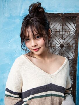 美容室 リズヘアー 稲毛店(Riz hair) 無造作お団子ヘア【稲毛】