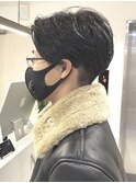 韓国マッシュ似合わせカットツーブロックセンターパート[銀座]