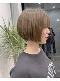 ミルクティーベージュボブ