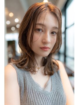 オースティン 登戸向ケ丘遊園(AUSTIN) 前髪かき上げイメチェンイヤリングカラーラベンダーカラーくびれ