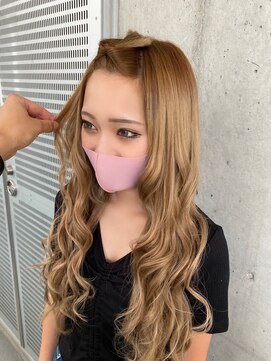 ガルボ ヘアー(garbo hair) #ガルボ#ハイトーン#プルエクステ#モカベージュ#ハイライト