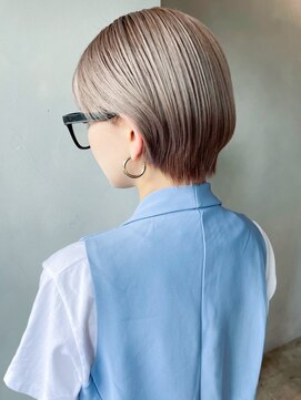 アルバム 銀座(ALBUM GINZA) ピンクグレージュ_外ハネボブセクションカラー_ba337181