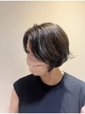 おでこ見せハンサムショート
