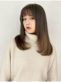 【フォルテ千鶴】髪質改善ココアベージュストレート