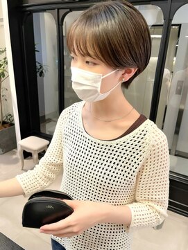 シータ(sheta) 【表参道sheta/中澤】マッシュショートカーキグレージュボブ