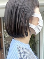 インビテーション(invitation) ダークグレー・グレージュ・ハイライト・ボブ