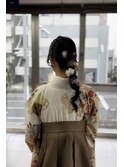 卒業式はかまヘアセット