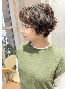 トマト(TOMTO) 【HOSSY】ショートパーマ_マッシュパーマ☆ショートボブ