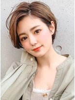 ソーホープレミアム(SOHOpremium) カジュアルショート×ベージュ×白髪染め@30代@40代@50代@60代