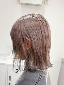 スイ(suiw) ハイトーンレイヤーボブピンクラベンダー【suiw】昭和町/天王寺