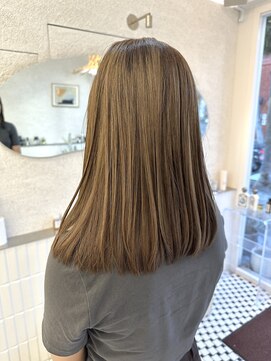 コス(KOS) 【KOS　立川】オリーブグレージュ×艶ロング