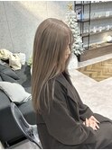 ミルクティーベージュ/似合わせカット/フェミニンロング