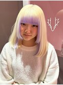 ブロンド/抜きっぱなしブロンド/似合わせカット