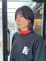 ハピネス 河原町店(Happiness)&nbsp;切りっぱなしボブ　インナーカラー　京都美容室　進詩織