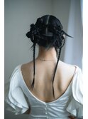 韓国三つ編みヘアメイク