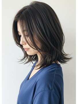 アントワープトーキョー(antwerp TOKYO) 30代40代50代外ハネミディアムレイヤー髪質改善酸性ストレート