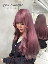 ベレーザ 渋谷(BELEZA) 15712ブリーチ&ダブルカラーラベンダーパープルレイヤーロング