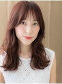 バタフライカットモーブピンクフェミニンロング308W大宮30代40代