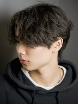 ルーシー 川越(LUCEY) センターパートフェザーパーマシャドウパーマメンズパーマ