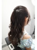 ハーフアップ