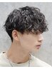 【メンズ2回目以降限定】カット+トレンドパーマ+頭浸浴+眉カット¥12430