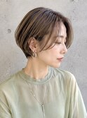 札幌ショートボブ×くせ毛対応 大人丸みショート