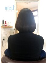 ムゥフ ヘアーアンドアイラッシュ(mouf hair&eyelash)&nbsp;【ｍｏｕｆ】バッサリ☆暗髪 ストレート