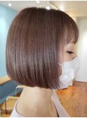【hair resort MAHANA平岩】ミニボブ×ハイトーングレージュ