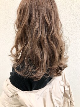 ブルー(BLUE) 《Blue阿部★》#ケアブリーチ#ピンクベージュ#波巻き