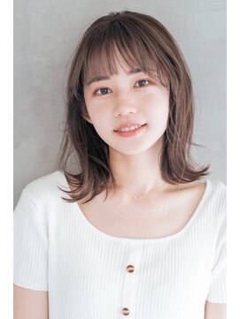 ケイト(kate) kate大宮 切りっぱなしミディボブ×ショコラベージュ