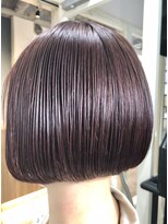 ルー(loup)&nbsp;ピンクベージュ/ピンクカラー/ミニボブ/ボブ/福岡/天神/大名