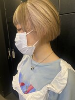 ゲーム 原宿店(GAME)&nbsp;ダブルカラー/ケアブリーチ/ミルクティーベージュ/ウルフ/原宿