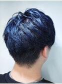 王道スタイル☆ブルーブラックソフトマッシュ