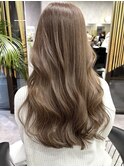 グレージュ ミルクティー ダブルカラー レイヤーカット 井坂