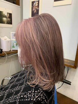 アストロ デザイン オブ ヘアー(ASTRO design of hair) くすませピンク/ツートン/レッド/ブリーチ/ダブルカラー/ボブ/