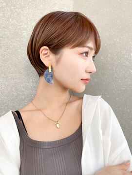 ロンド レグリーズ 立川(Lond leglise) ショート×顔周り×前髪×シルキーベージュ×グレージュカラー