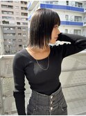 韓国風《ブラック×ボブ》ブリーチ/ケアブリーチ/ダブルカラー