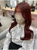 ワインレッド/ワンホンヘア/韓国ヘア【Kaya】