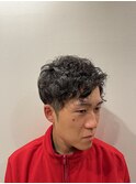 20代30代オシャレゆるふわロッドパーマツーブロック