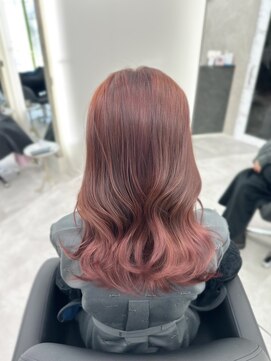 アルドーレ(Ardore) ブリーチなしでもできる！可愛いピンクブラウンカラー☆