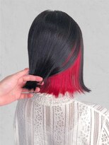 ディーバ 渋谷(D.I.E.V.A)&nbsp;20代30代40代50代外ハネショートボブ艶髪レッドインナーカラー