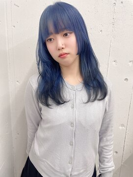 ソーソー(SoSo) 《soso》デザインカット×ブルーカラー