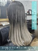 ブリーチを伸ばしてなくしていくグラデーション風カラー
