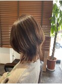 大人くびれウルフボブ