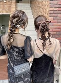 ゆるふわ編み下ろし　パーティースタイル　ヘアセット　横浜★