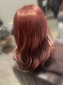 ニコ ヘアー(nico hair) ブリーチなしワンカラーでレッドブラウンに