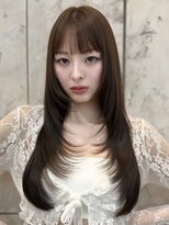 シーシンジュク 新宿南口(Sea shinjuku)&nbsp;オリーブグレー×小顔[ココアベージュ/黒髪/くらげヘアー]