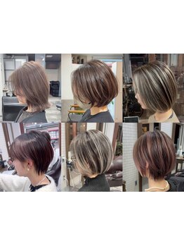 【山科駅徒歩3分】山科でショートにするなら[AMIGO]にお任せ☆骨格に合わせたCUTで魅力UP!ハイライトも人気