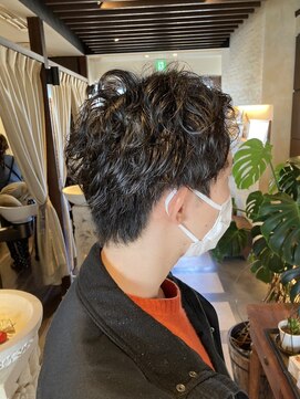 MEN’S HAIR/スパイラルパーマ/フェザーパーマ