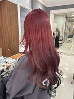 ハレル 戸塚(HAREru.)&nbsp;ブリーチありレッドカラー/デザインカラー